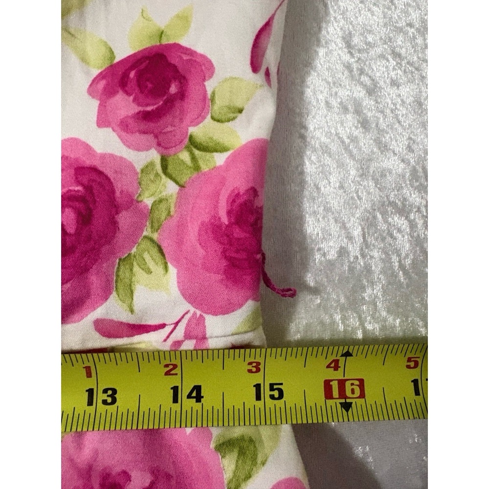 Coldwater Creek Floral Sundress 8 Pink Rose Wedding Garden Party Cottage Core - Picture 7 of 7